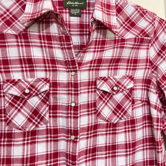 Eddie‎ Bauer women’s flannel/Medium - Picture 5 of 9